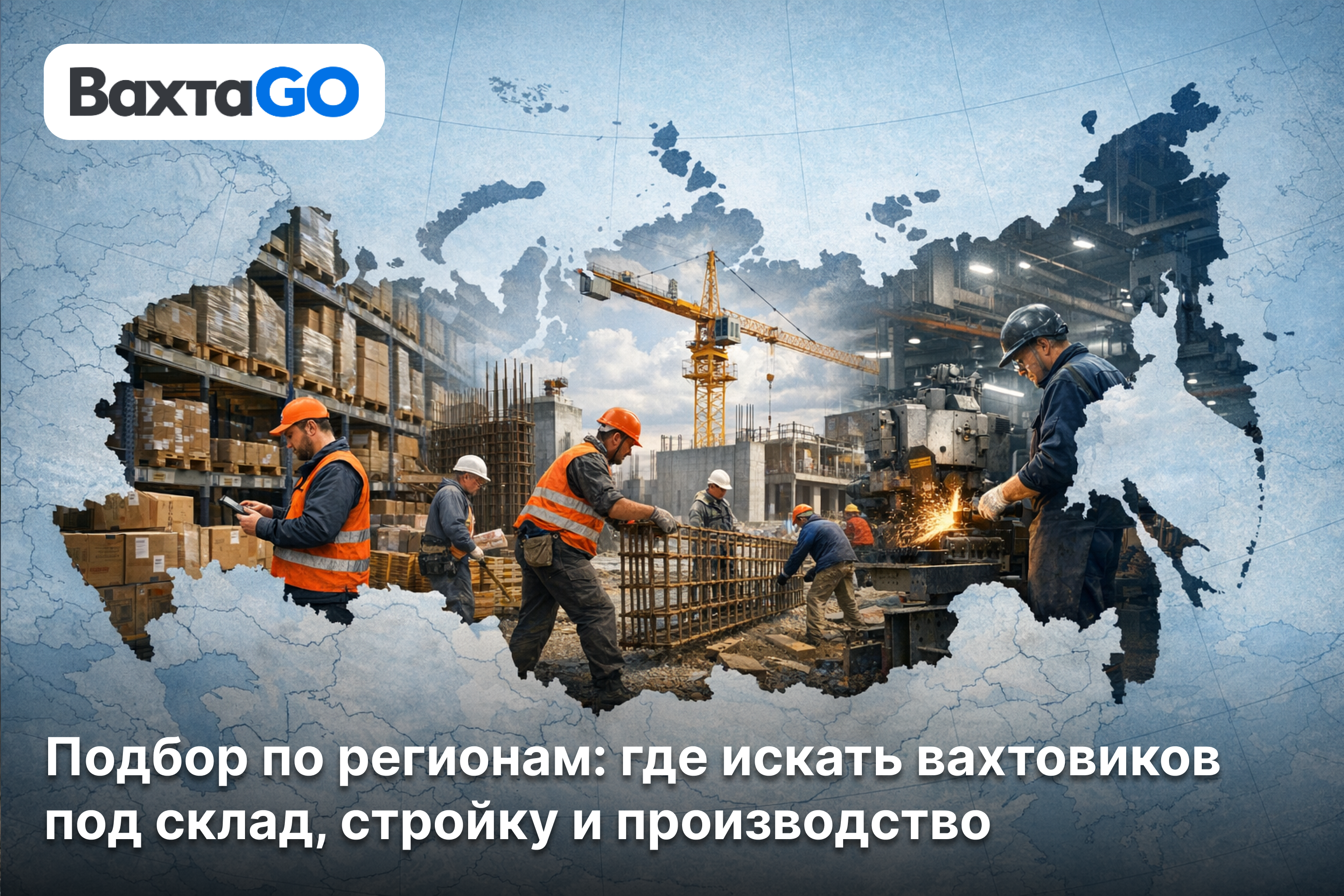 Подбор по регионам: где искать вахтовиков под склад, стройку и производство