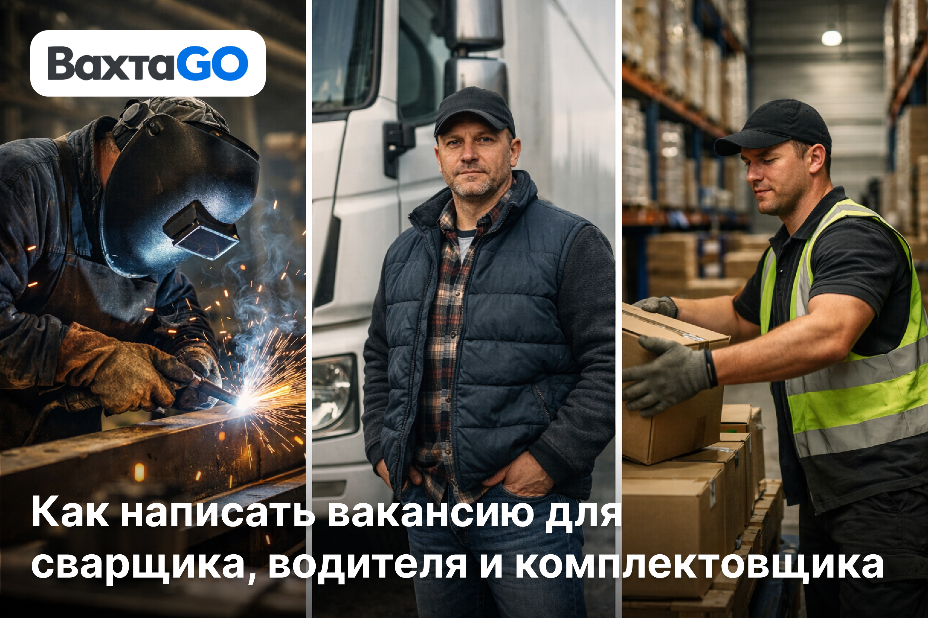 Как написать вакансию для сварщика, водителя и комплектовщика без шаблонов