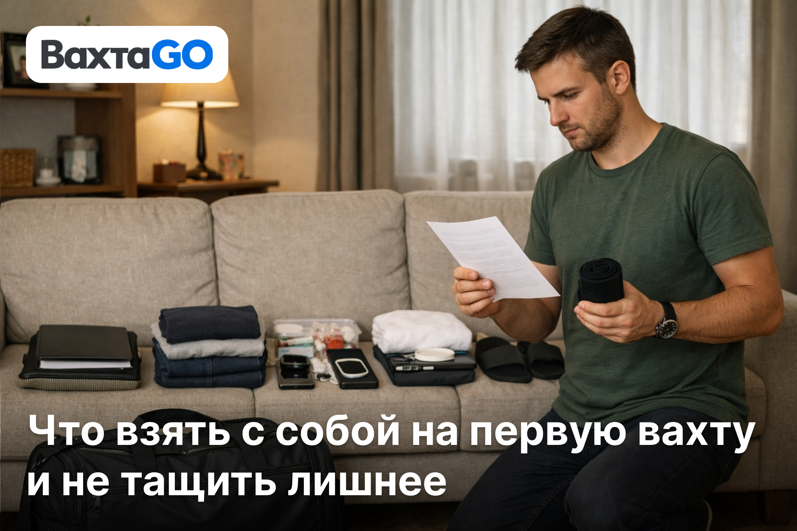 Что взять с собой на первую вахту и не тащить лишнее